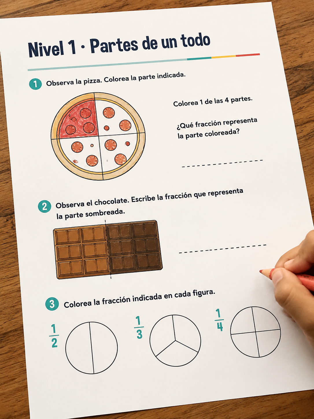 Nivel 1: partes de un todo